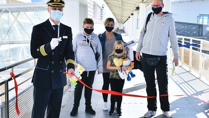 Besatzung und Passagiere auf der AIDA