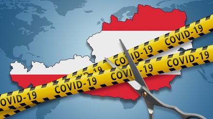 Die Flagge von Österreich