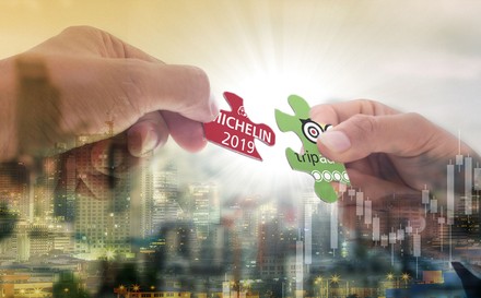 Die beiden Logos von Michelin und Tripadvisor