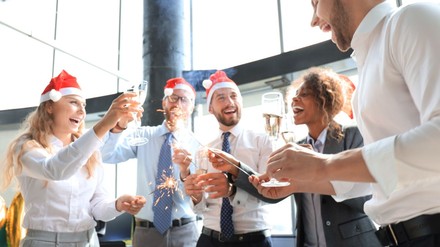 Lustige Firmenweihnachtsfeier