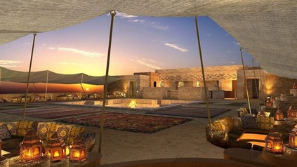 Ein Resort in der Wüste