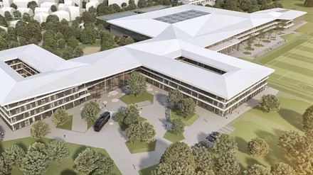 In den kommenden Wochen werden in dem rund 50.000 Quadratmeter großen Neubau die Verwaltung und die Akademie des Deutschen Fußball-Bundes einziehen. (Foto: © Dussmann)