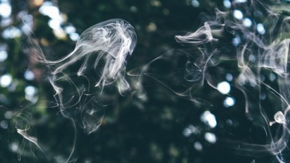 Rauch einer Zigarette