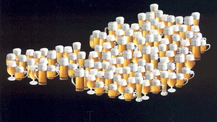 Österreich Land, dargestellt in Bier