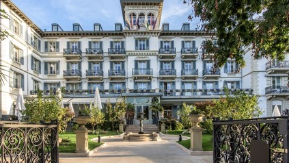 Frontansicht des Grand Hôtel du Lac