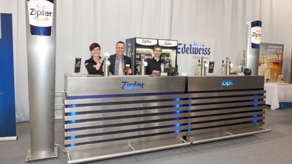 Der Messestand der Brau Union auf der FAFGA