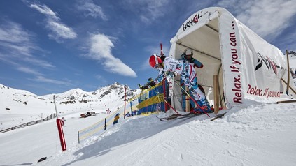 Skirennläufer am Start