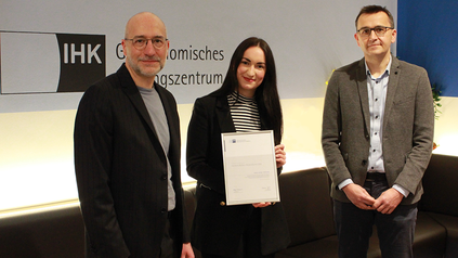 Urkundenübergabe des Herbert-Rütten-Stipendiums 2021