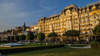 Luxushotel Schweiz Außenansicht