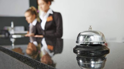 Serviceklingel an Rezeption