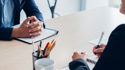 Ein Bewerbungsgespräch