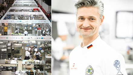 Impression der IKA/Olympiade der Köche 2016 mit Blick in die vielen Kochboxen der Köche-Nationalmannschaften; Ronny Pietzner