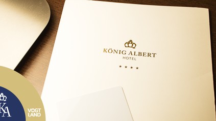 Ein Prospekt vom Hotel König Albert