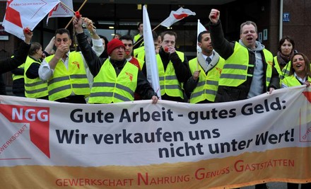 NGG-Mitglieder am 07.04.2013 in München