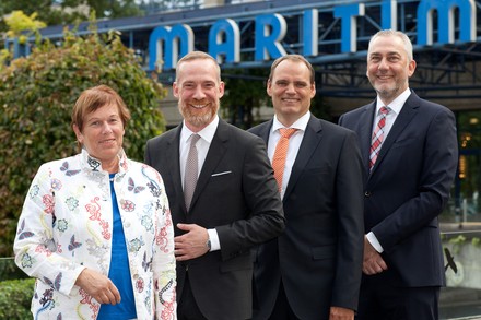 Dr. Monika Gommolla, Roland Elter, Erik van Kessel und Hendrik Förster