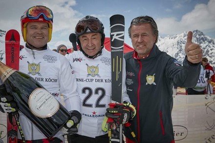 Rudolf Obauer, Hans Haas und Thomas Schreiner beim 20. Sterne-Cup der Köche in Ischgl