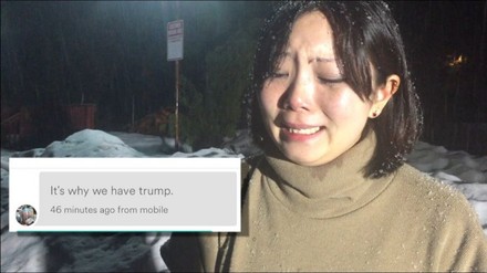 Weinende Asiatin Studentin Dyne Sue