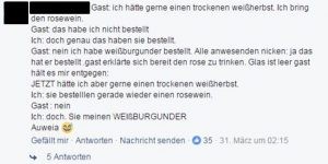 Witziger Kommentar