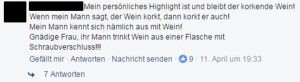 Witziger Kommentar Facebook