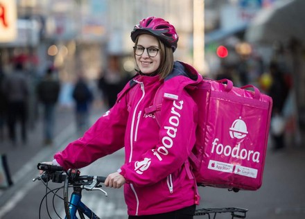 Foodora Fahrradkurier