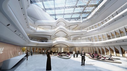 Rendering des Atriums des ME Dubai