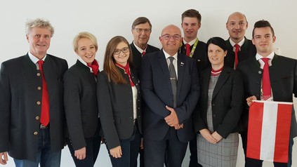 Gerold Royda und die EuroSkills-Sieger