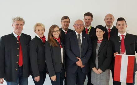 Gerold Royda und die EuroSkills-Sieger