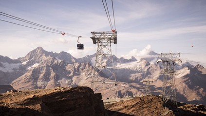 Panorama des Matterhorn glacier ride