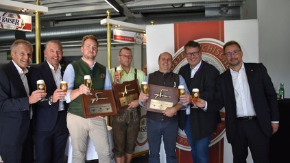 Josef Paukenhaider, Christian Perthaler, Florian Malfent, Sieger Matthias Steinmaurer, Fritz Strondl, Thomas Stockinger und Christian Payrhuber