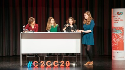 Fünf Podiumsteilnehmerinnen auf dem Cradle to Cradle Concress 2020