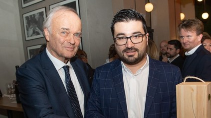 Leopold Wedl und Georg Zosis bei der Eröffnungsfeier.