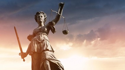 Die Statue der Justitia