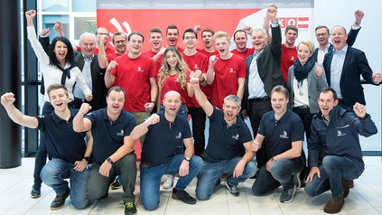 Jubelaufnahme der Gewinner der letztebn AustrianSkills
