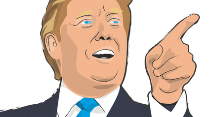 Zeichnung Donald Trump