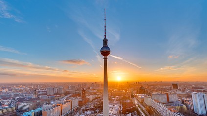 Die Silhouette von Berlin