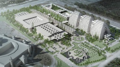 Das neue Mövenpick-Hotel in Kuala Lumpur in Planung von außen