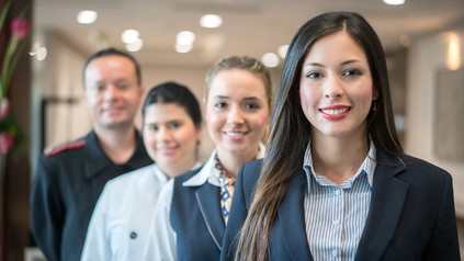 Mitarbeiter eines Hotels