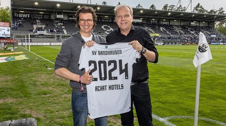 V. l.: Philipp v. Bodman, Geschäftsführender Gesellschafter der Achat Hotels und Volker Piegsa, Geschäftsführer des SVS (Foto: © Achat Hotels)