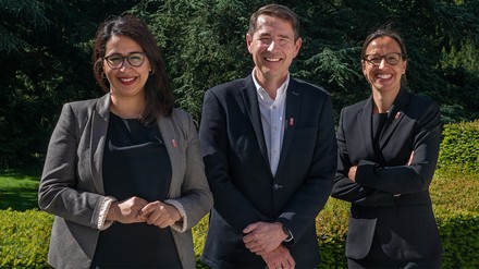 (v. l. n. r.): Naoual Jarid, Siniša Horvat und Astrid Zientek