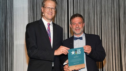 Martin Kirsch erhielt zudem den Award als Top50Hotelier 2022. (Foto: © Schloss Hohenkammer)