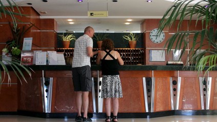Rezeption Hotel Ciudad Laurel in Cala Millor