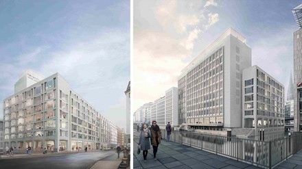 Rendering des neuen Quartiers am Alten Wall