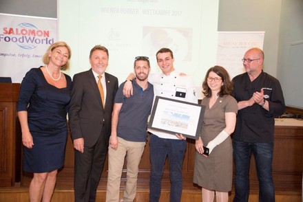 Burger Meister 2017: Piroska Payer, Siegfried Pucher, Jürgen Lengauer, Alexandru Simon, Mette Bjerregaard, Denis Gasparac
