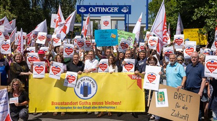 Demonstration in Gotha