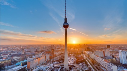 Die Silhouette von Berlin