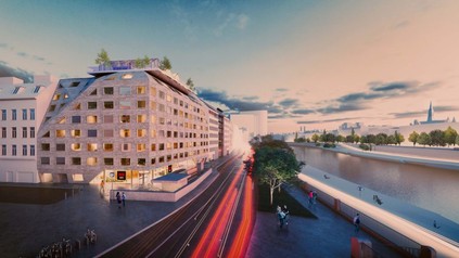 Rendering des neuen Hotels