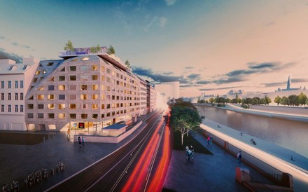Rendering des neuen Hotels