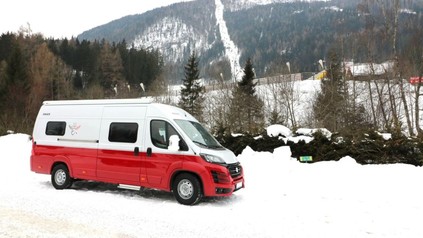 Wohnmobil im Schnee
