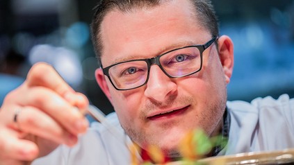 Küchenchef Anton Pahl vom neuen Sternerestaurant Setzkasten