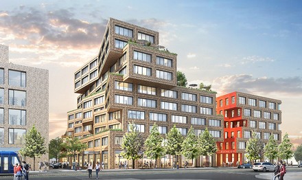 Die Außenansicht des neuen Münchner Scandic-Hotels